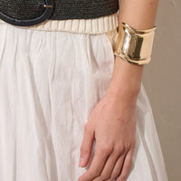 Metal Cuff Bangle Gold