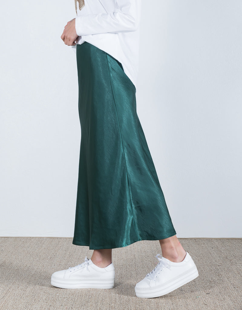 Miriam Midi Skirt Green