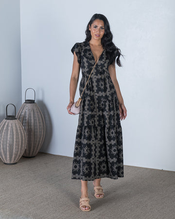 Positano Maxi Dress Black