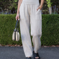 Relaxed Linen Pant Stone