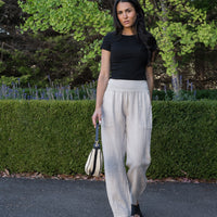 Relaxed Linen Pant Stone