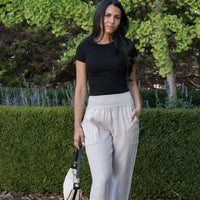 Relaxed Linen Pant Stone