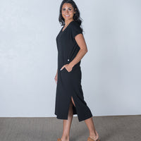 Side Split Maxi Dress Black