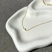 Single Pearl 18K Gold Plated Necklace