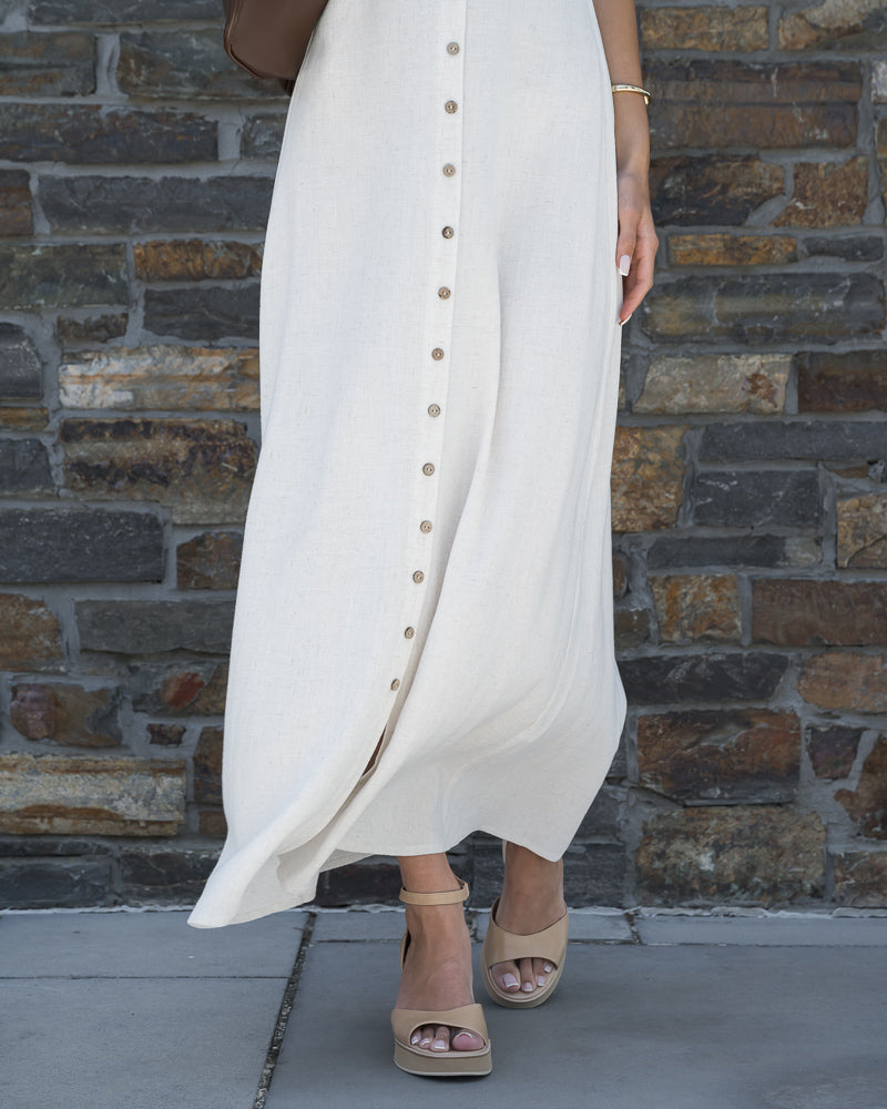 Stacey Midi Dress Oatmeal