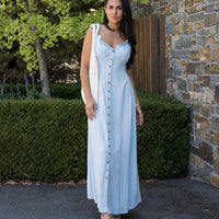 Stacey Midi Dress Pale Blue