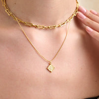 Stella Layered 18K Gold Plated Necklace Gold