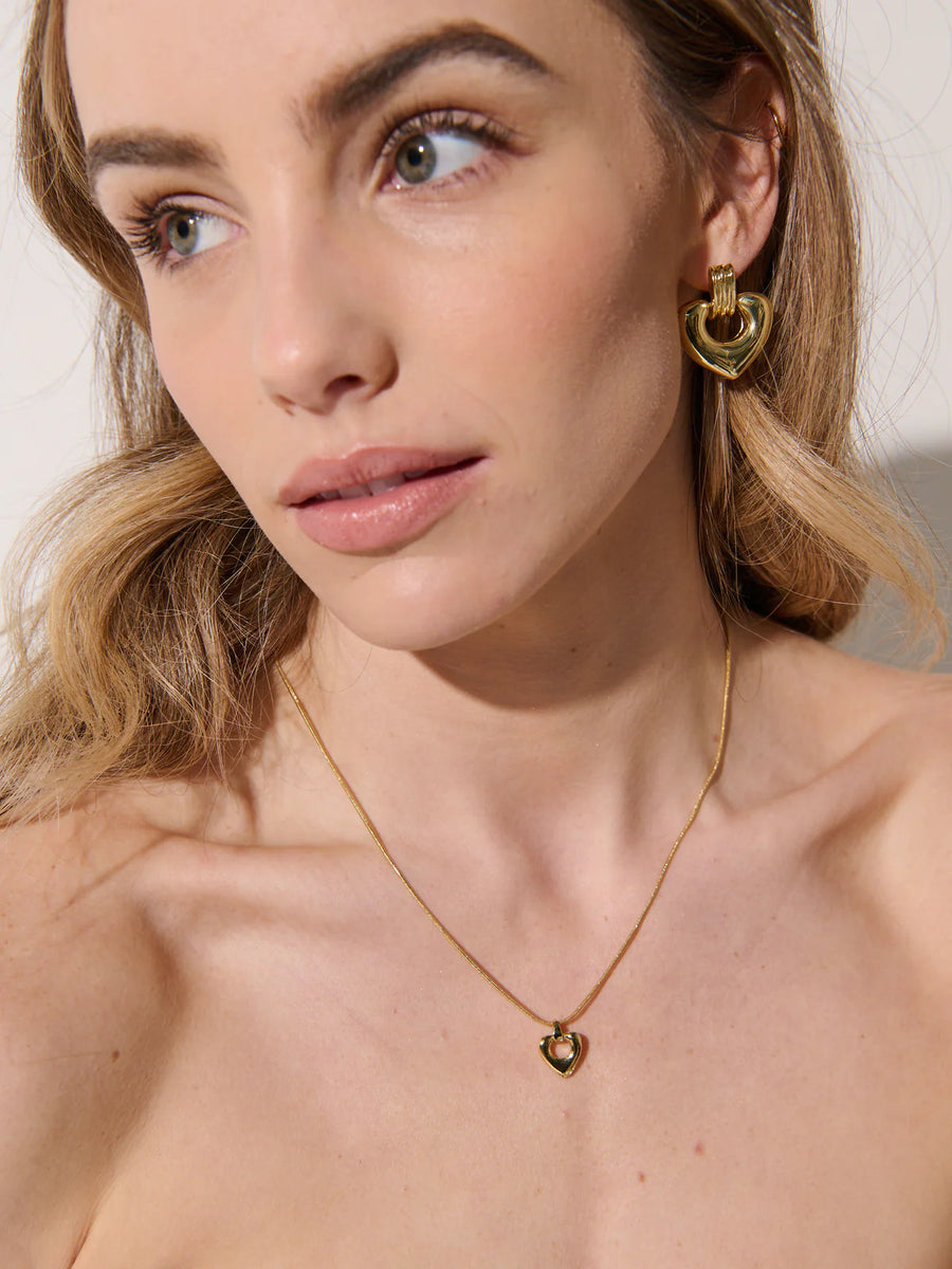 Tania Heart 18K Gold Plated Necklace