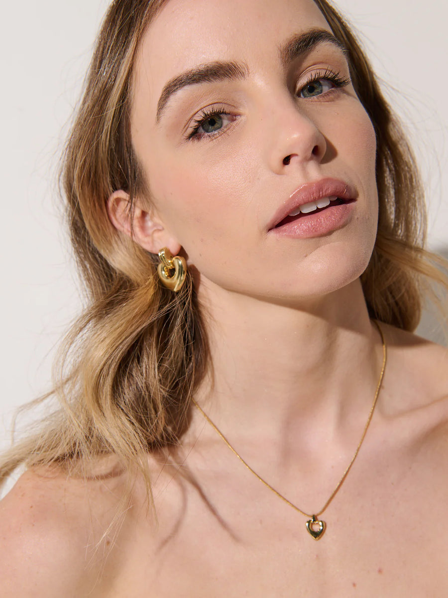 Tania Heart 18K Gold Plated Necklace