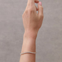 Tennis Diamenté Bracelet 18K Gold Plated