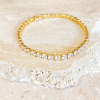 Tennis Diamenté Bracelet 18K Gold Plated