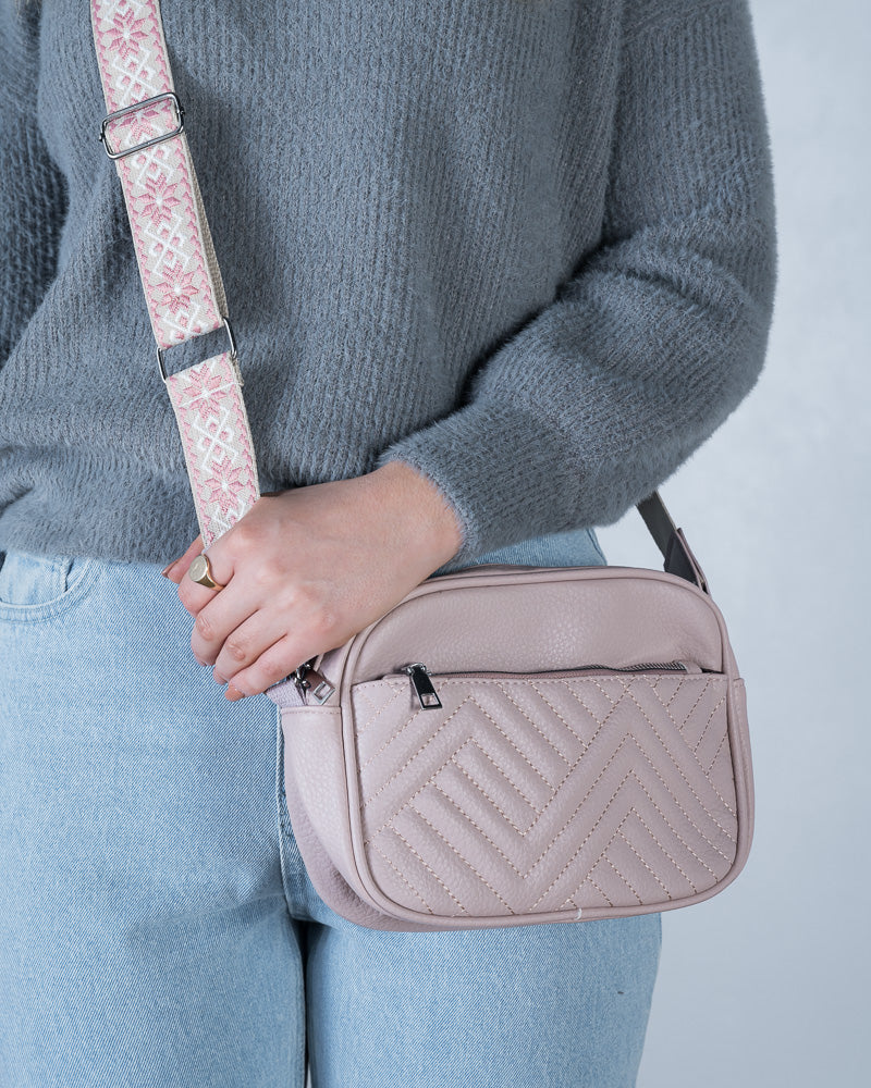 Vintage Strap Camera Bag Pink