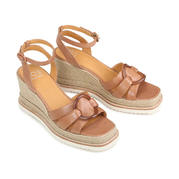 Zeline Wedge Heel Brandy