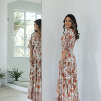 Agnes Boho Maxi Rust Multi - ONLINE ONLY