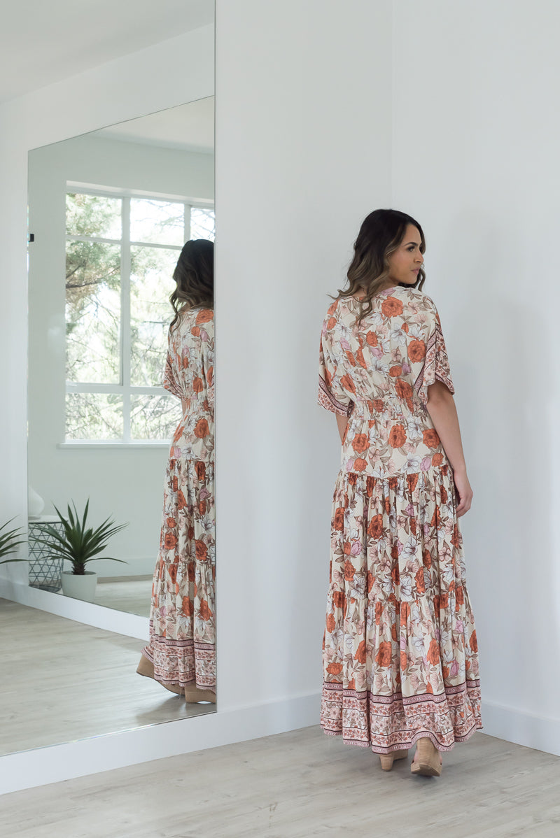 Agnes Boho Maxi Rust Multi - ONLINE ONLY