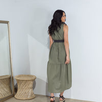 Alina Midi Dress Khaki - ONLINE ONLY