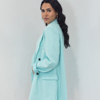 Shop the Cher Blazer in Light Blue at Mojo on Main