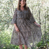 Chiffon Leopard Dress - ONLINE ONLY