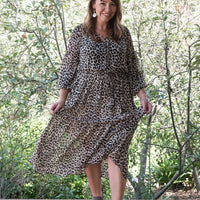 Chiffon Leopard Dress - ONLINE ONLY