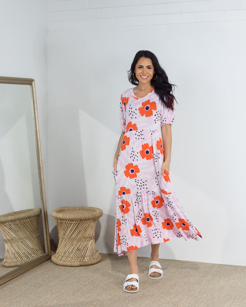Claire Tiered Dress Floral - ONLINE ONLY