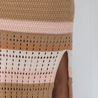 Cynthia Knit Skirt Latte - ONLINE ONLY