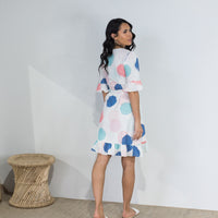 Dee Wrap Dress Multi Pastels - ONLINE ONLY