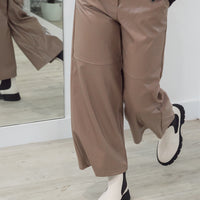 Diesel Pu Wide Leg Pant Stone - ONLINE ONLY