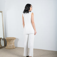 Elba Knitted Pants White - ONLINE ONLY