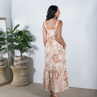 Emelia Midi Dress Peach Bloom - ONLINE ONLY