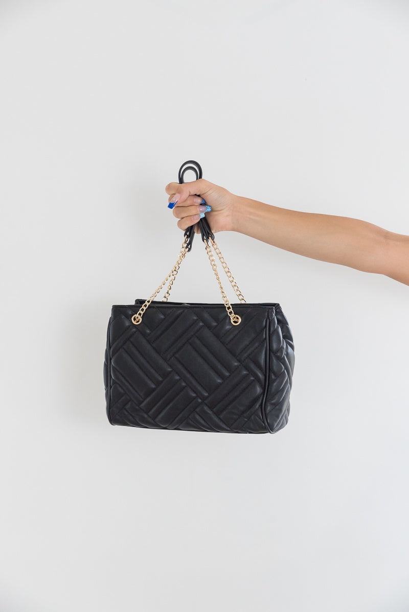 Irene Quilted Bag Black
