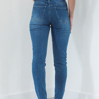 Jayde Distressed Jean Mid Wash available at Mojo on Main