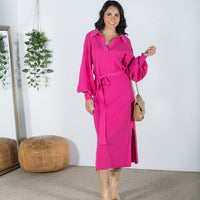 June Knitted Dress Hot Pink - ONLINE ONLY