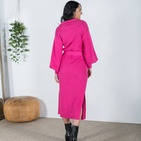 June Knitted Dress Hot Pink - ONLINE ONLY