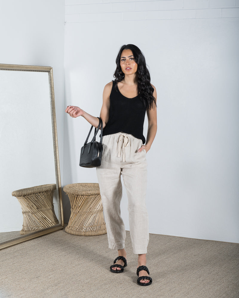 Kirra Knitted Tank Black