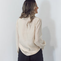 Lacey Tie Neck Shirt - ONLINE ONLY
